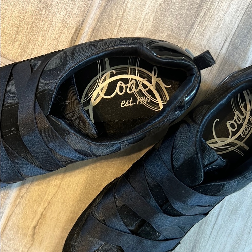 Coach Black Slip-On Sneakers